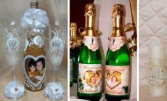 Şampanya etiketleri - Düğün kataloğu tut düğün